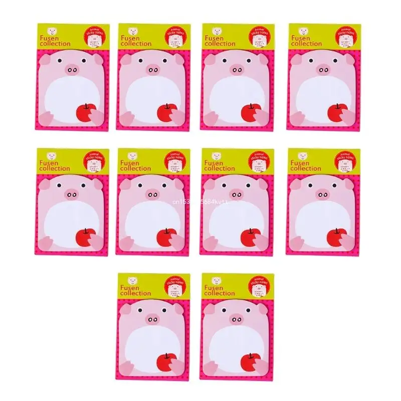 10 Pcs Cartoon Dogs Stickier Note Memos Stickier Pad Funny Note Pad for Students Dropship