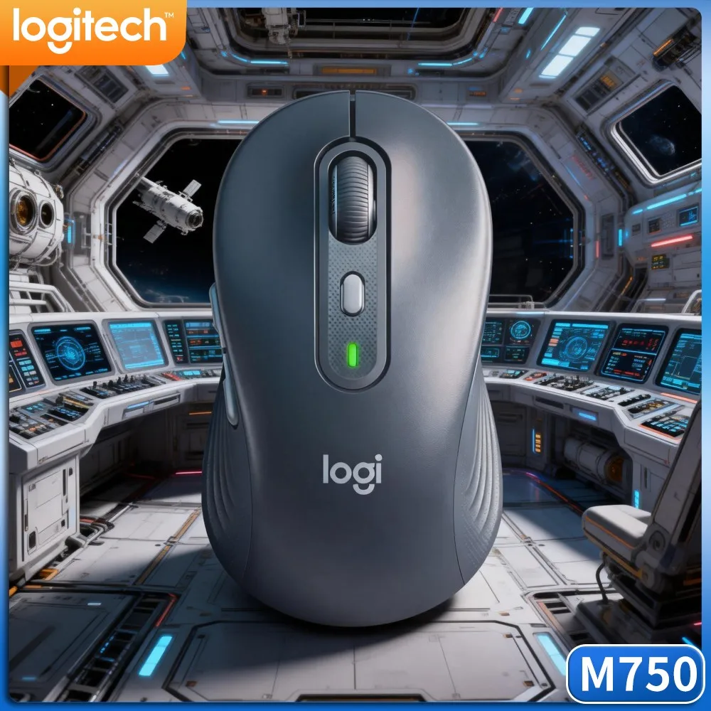 M750 Bluetooth Silent Mouse Quiet Click Buttons Smartwheel Scrolling Recycled Eco Build PC Desk Practical Pick