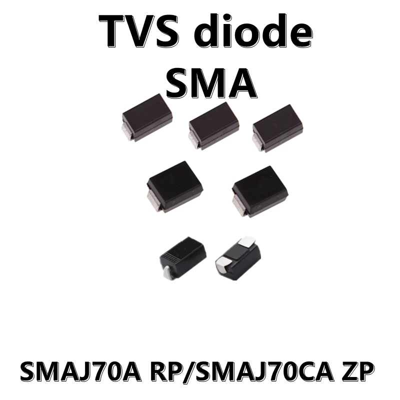 (20ชิ้น) SMAJ70A RP SMAJ70CA ZP SMT TVS ไดโอดปราบปรามชั่วคราว SMA DO-214AC 70V