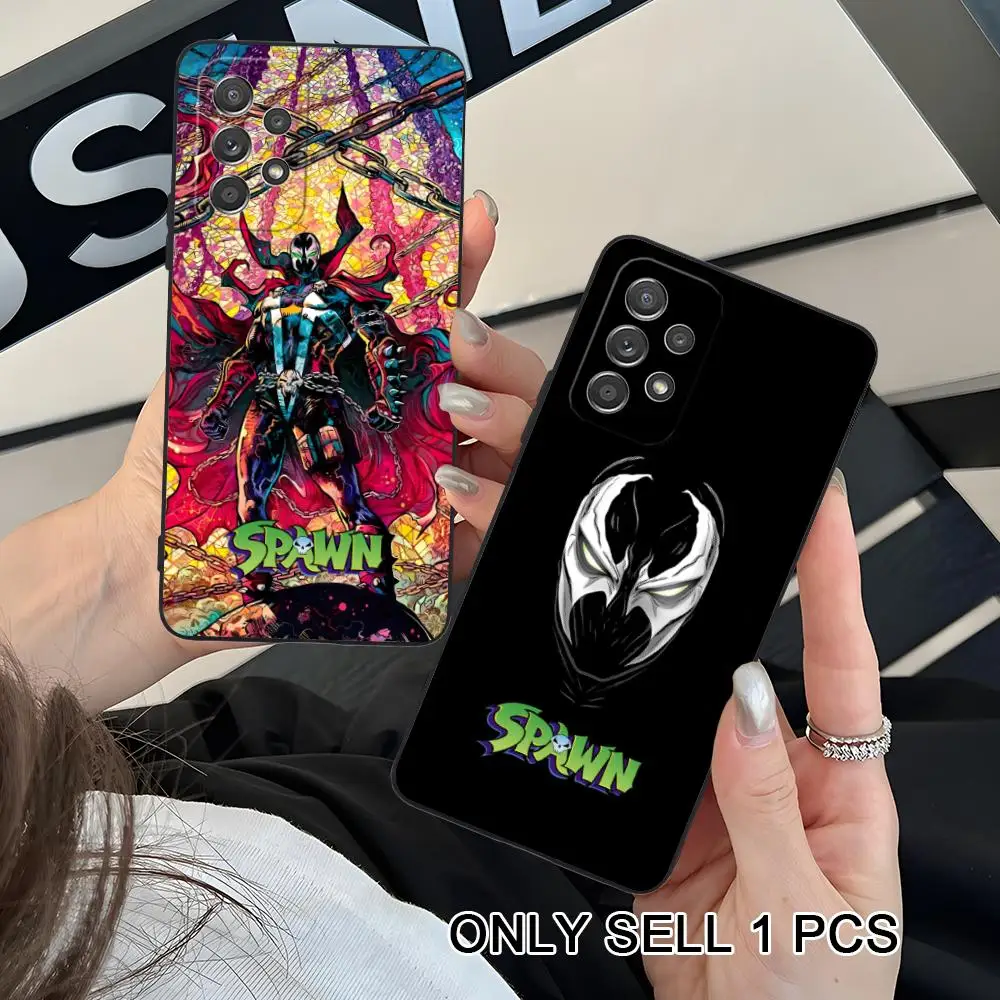 Funda de Teléfono Fashion Spawn-S para Samsung Galaxy A26 25 24 23 22 21 17 16 15 14 13 12 11 5G, Funda Protectora de TPU Suave a Prueba de Golpes