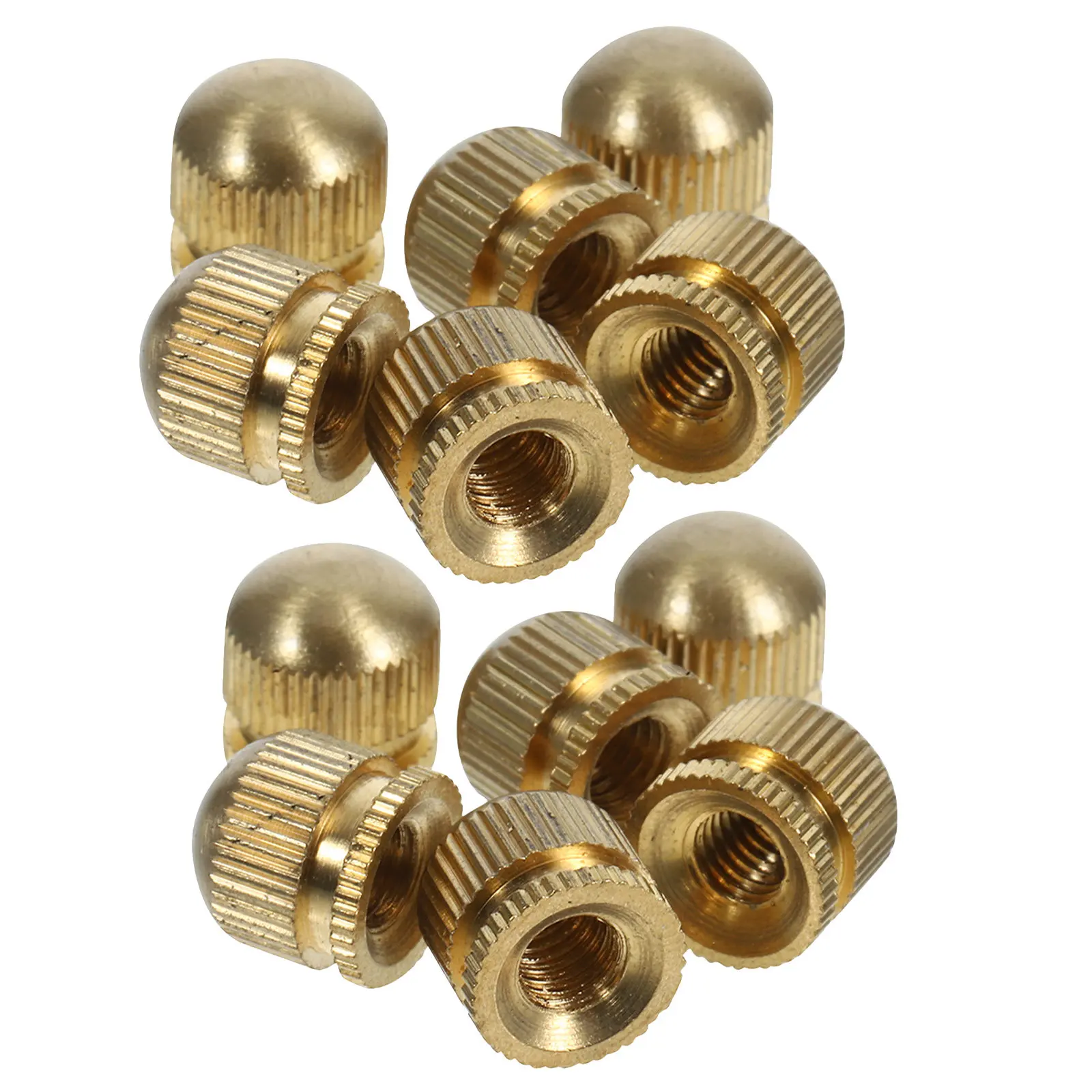 12pcs Ceiling Light Parts M4 Copper Lamp Screw Caps Durable For Pendant Wall Lights Decorative Gold Finish Hardware Cap