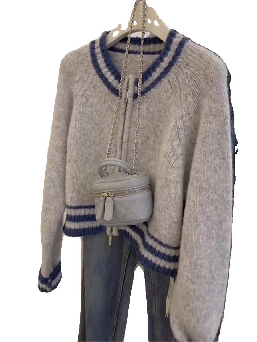 

ay Knitted Long Sve Open Cardigan Women's Autumn Winter ort Bear Fur Sweater High-End Outerwear Top Commute Sle Pure...