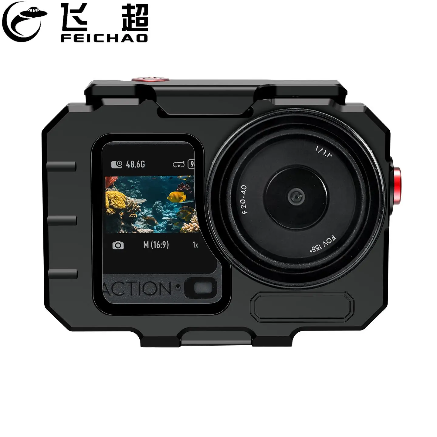 

80m Deep Dive Waterproof Housing for DJI Osmo Action 6 Camera Magnetic Quick Release Vertical and Horizontal for Diving Surfing