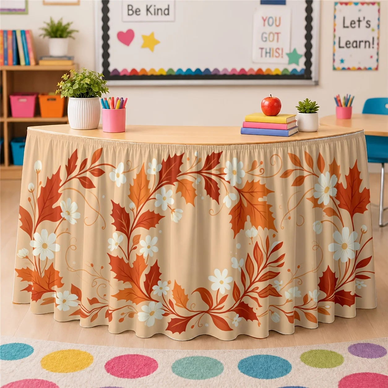 Flat Banner - One-piece polyester tablecloth suitable for birthdays, Christmases and weddings