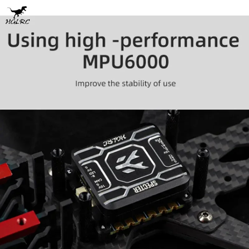 HGLRC SPECTER F722 Mini Kontroler Lotu MPU6000 OSD BARO 16MB DUAL BEC 20X20mm 2-6S do Dronów FPV Freestyle