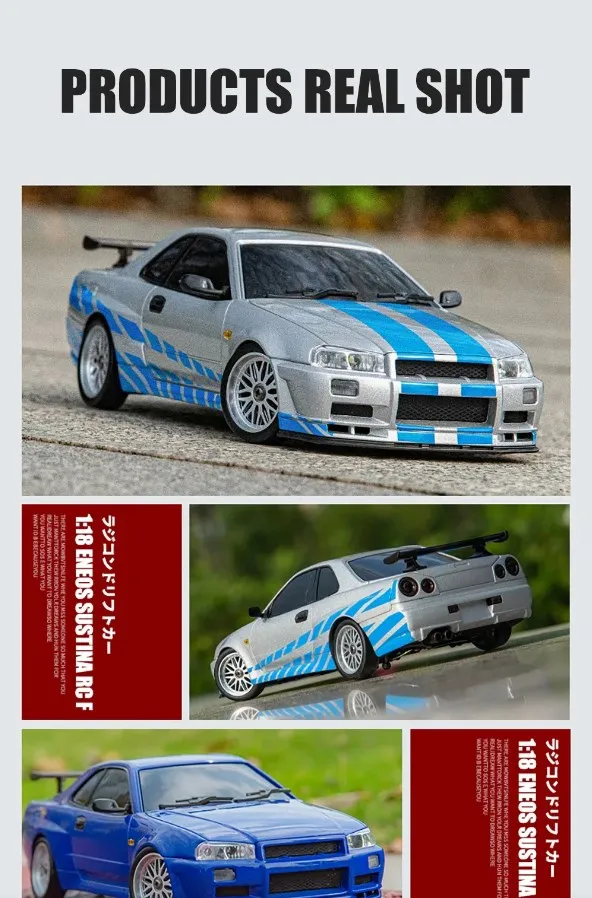 2.4GHz LD RC LD1899 1/18 RC Drifting Car With Gyroscope On-Road Alloy Body Shell Racing Cars Radio Control Children Toy Gift
