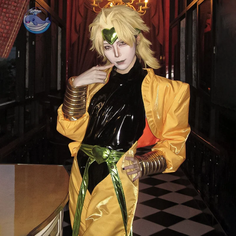 

Anime Dio Brando Cosplay Costume JOJO DIO Cosplay Outfit Bizarre Adventure Lord DIO For Hallowmas Party Adult Women Men KKcos
