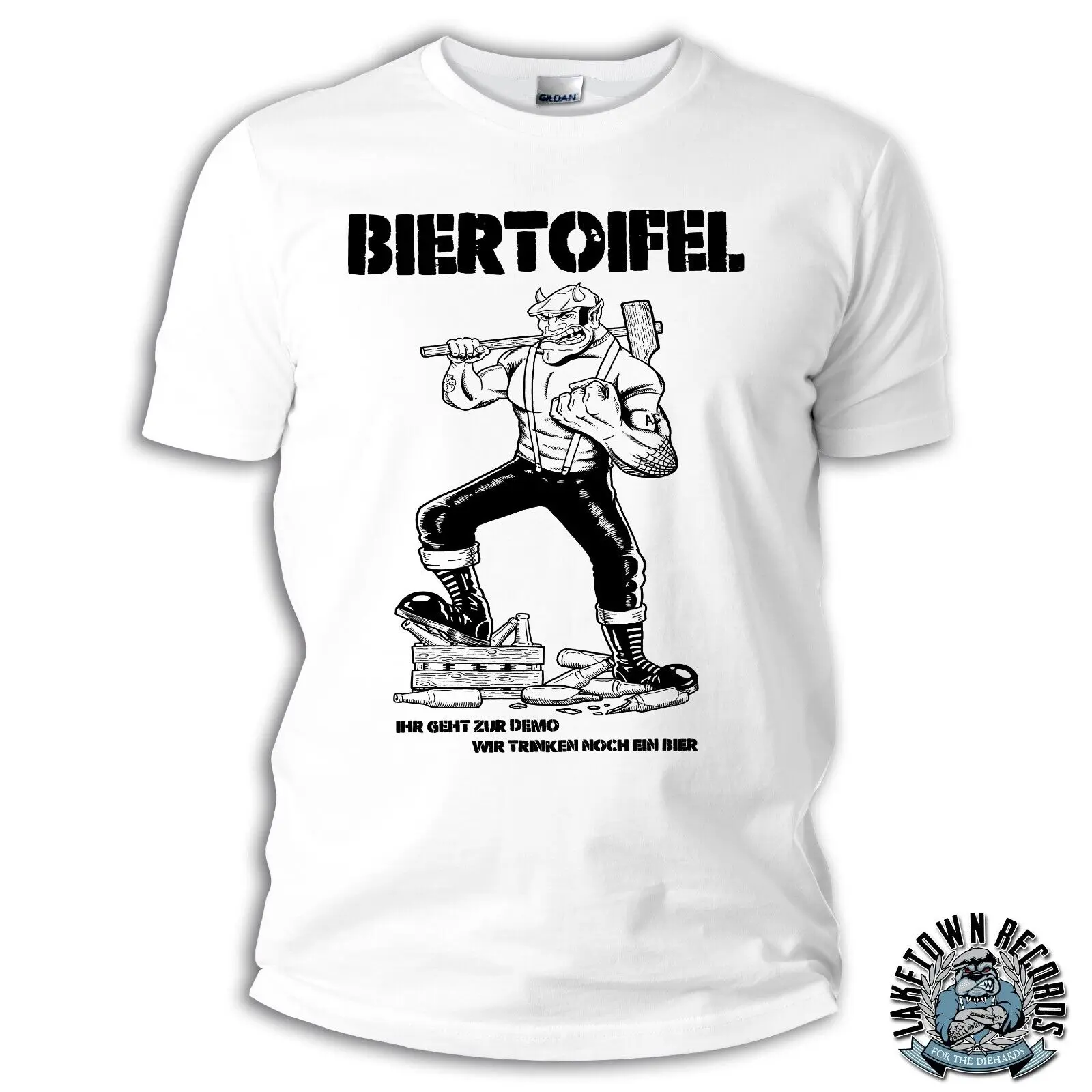 BIERTOIFEL OUTSIDE S 3XL 4 per thousand skinhead Oi Punk shirt rock