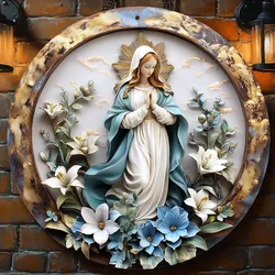 Vintage Virgin Mary 8x8