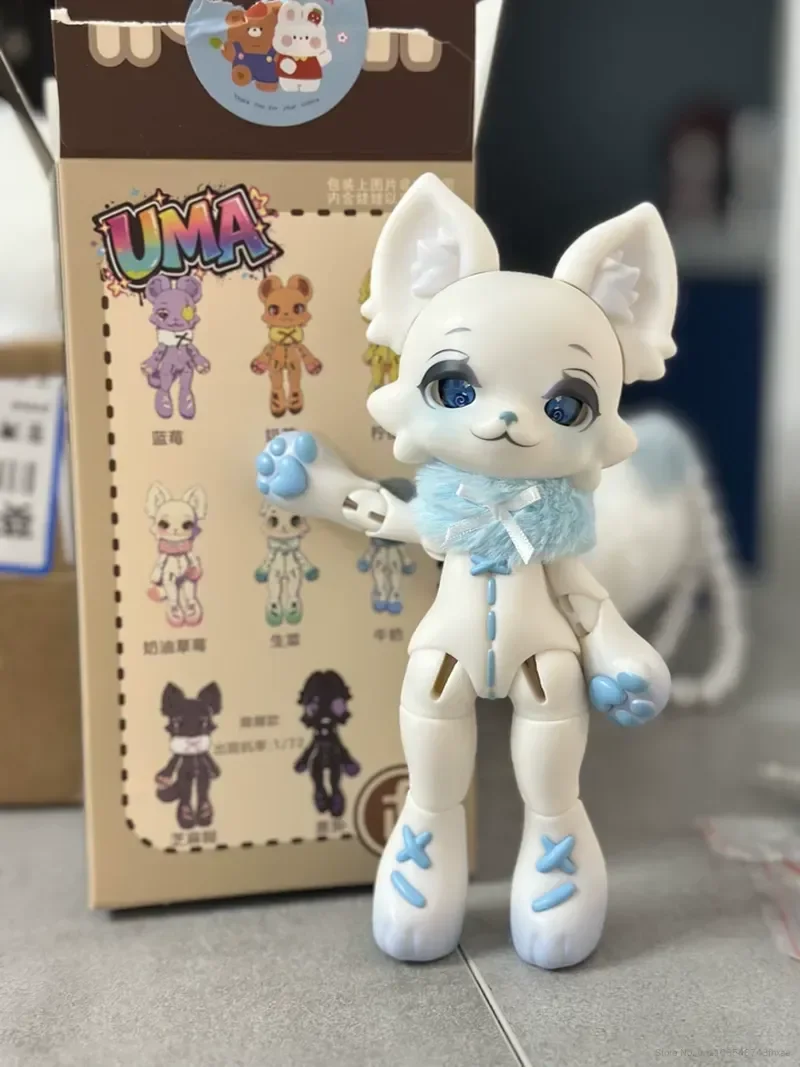 Ufdoll 1/12 Furry Beast BJD Doll PVC MJD Action Figure Compatible With Ob11 GSC Mini Beast Doll Collectible Art Toy Collectible