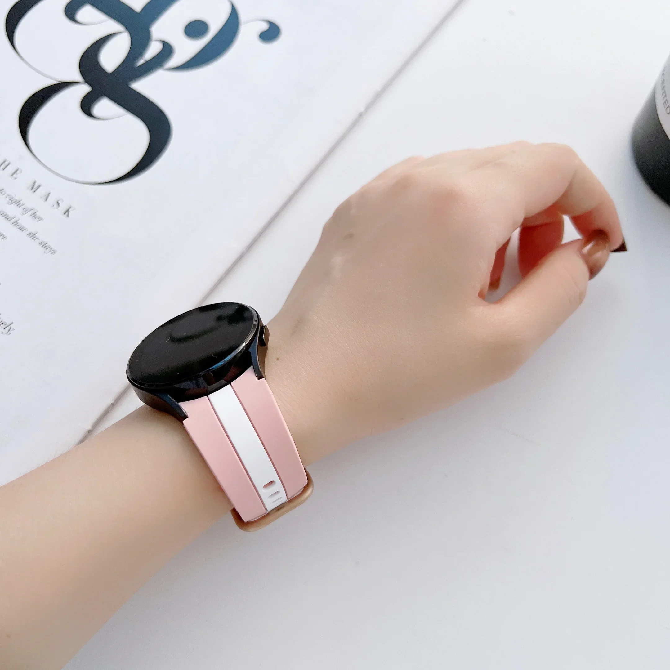 No Gap Original Silicone Strap for Samsung Galaxy Watch 7/6/5/4 44mm 40mm Pro 45mm Bracelet for Watch 6 4 Classic 47mm 43mm 46mm