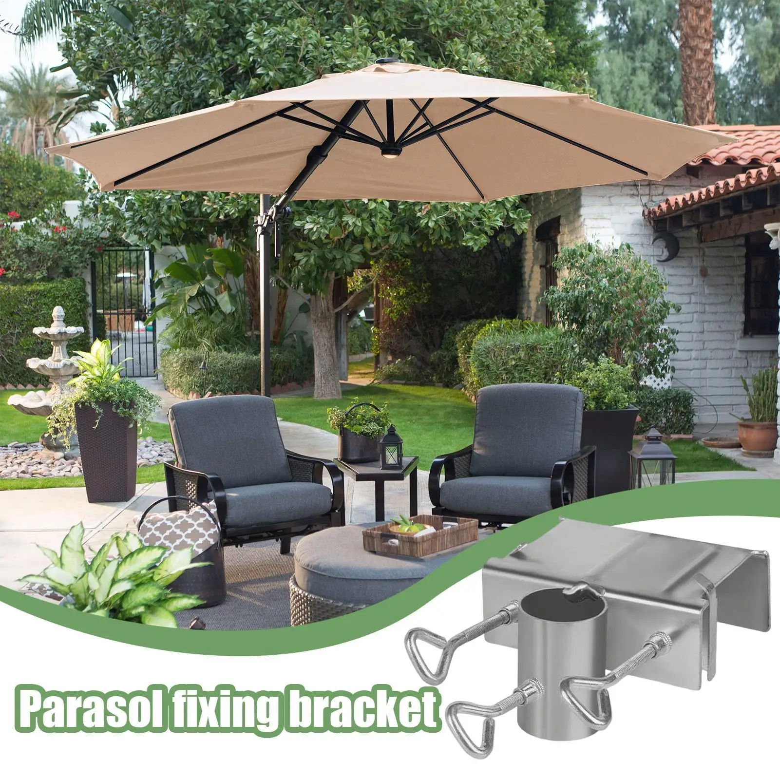 Umbrella Fixing Rack Outdoor Sun Umbrella Bracket Clip Fixing Parasol Stall Fixing Rack Outdoor Stall Umbrella Clamp
