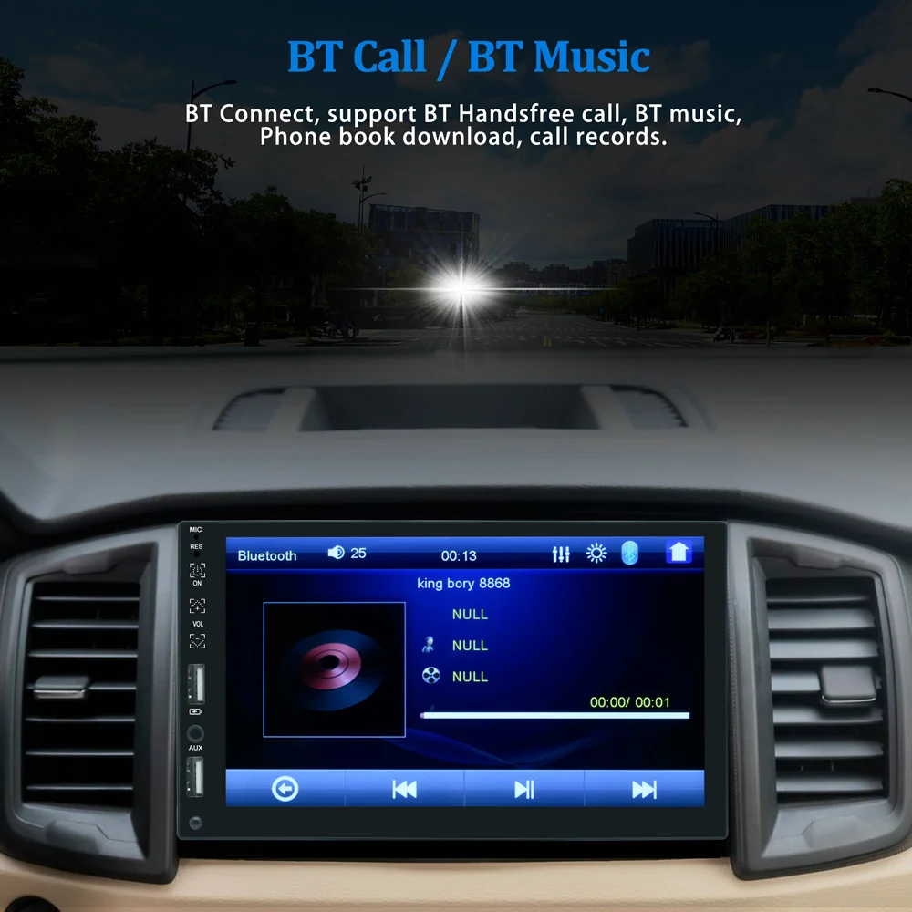 KiriNavi 1 Din Car Radio 7\