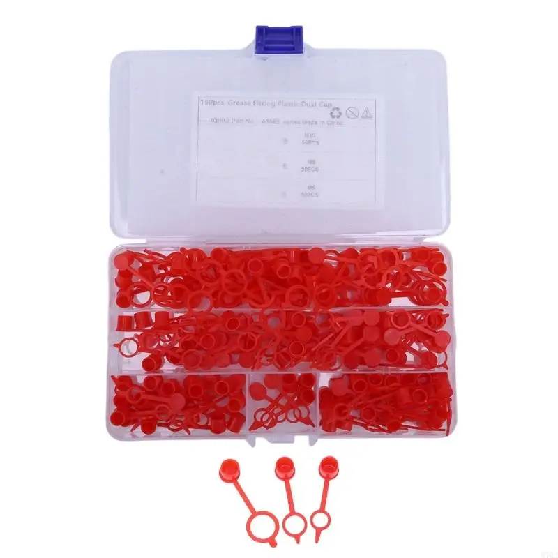 M76E Grease Nipple Cover Assortment with Clear Compartment Storage Case