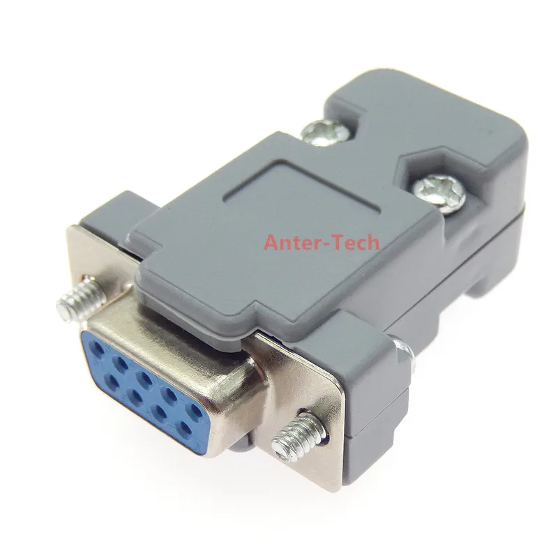 DB-9 DB9 RS232 Male Female Connector with socket D-Sub 9 pin PCB Connector protective shell