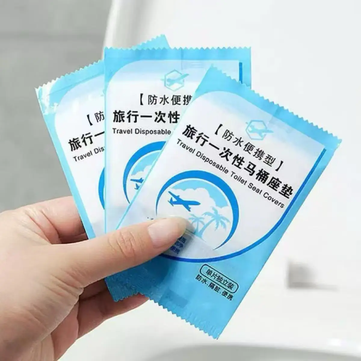 5-200pcs Toilet Seat Cover Mat Disposable Travel Toilet Seat Protector Portable Camping Hotel Toilet Pads Bathroom Accessories