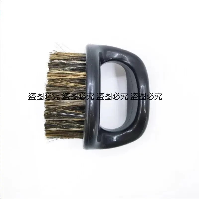 Round Beech Wood Boar Bristle Beard Brush Men Facial Hair Grooming Brush for Beard Styling & Hair Cleaning