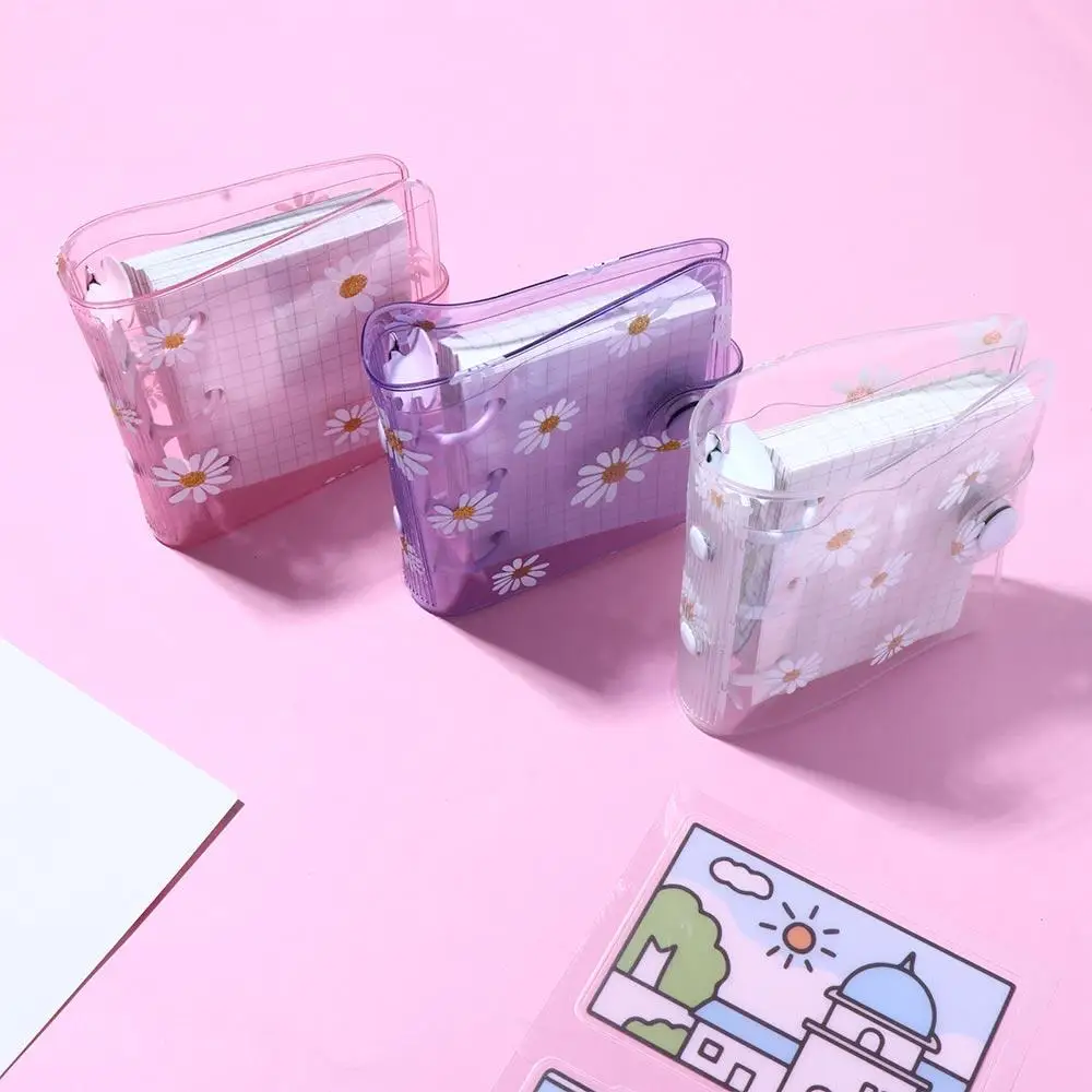 Kawaii School Supplies Planner Hand Book 3 Hole Journal Binder Notebook Loose Leaf Daisy Notebook Binder Ring