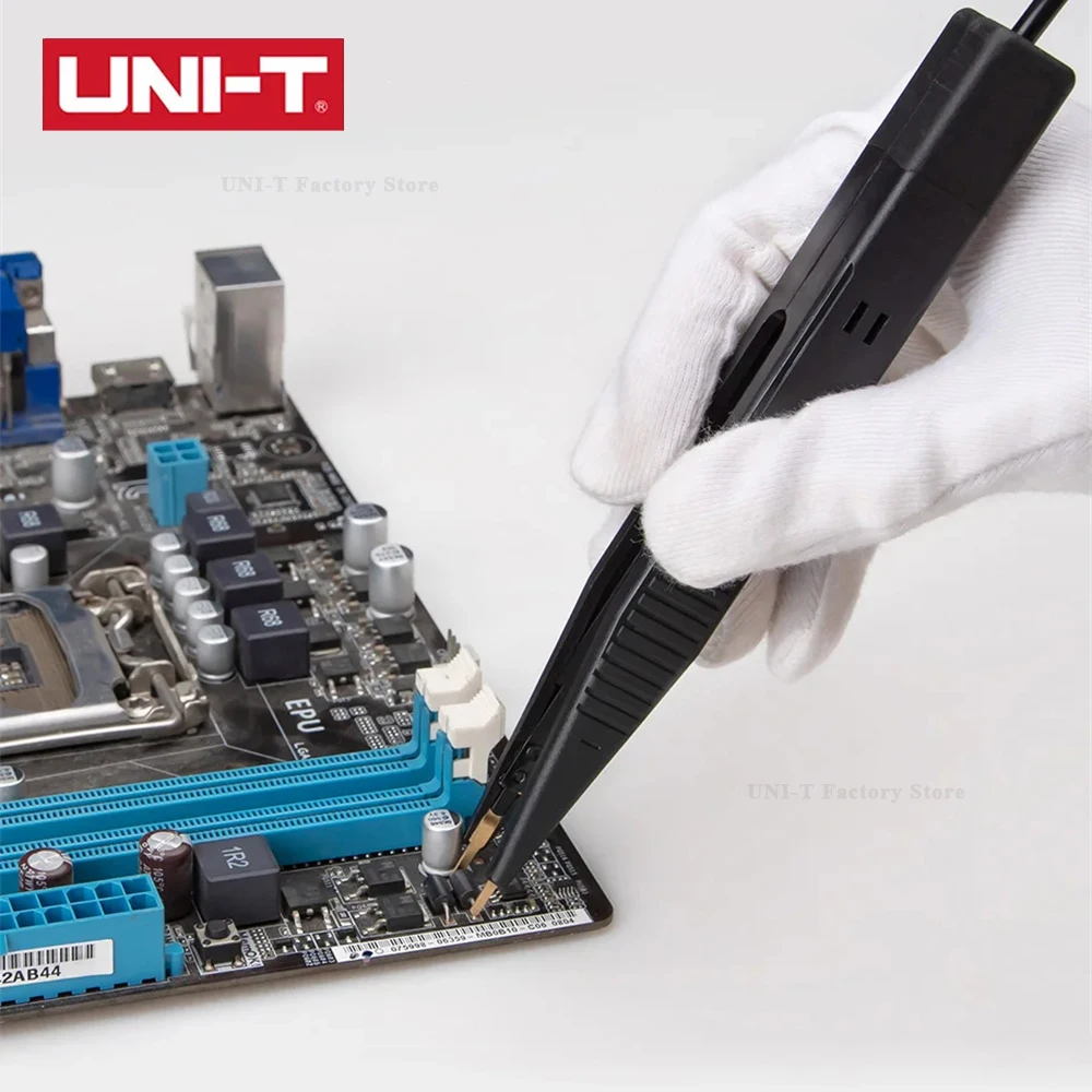 UNI-T-UT-L01 Pinças, Test Leads, Universal Test Clip, Capacitor, Detector de Resistência, Multímetro Acessórios, Componentes eletrônicos