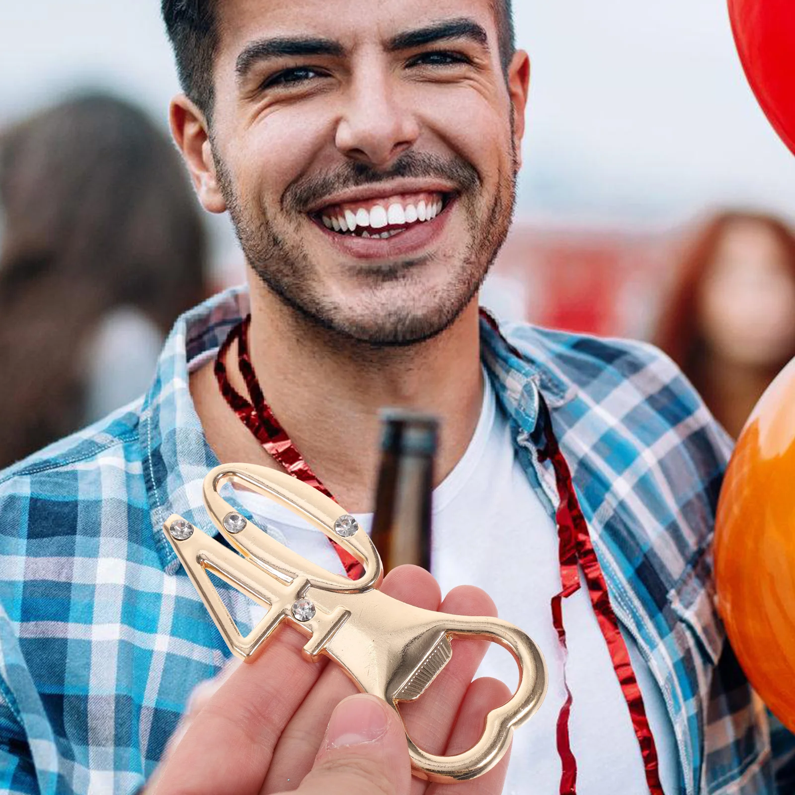 

10Pcs 40th Birthday Bottle Opener Sturdy Construction Creative Gifts for Friends 40th Birthday Favors Wine Bottle Opener Set