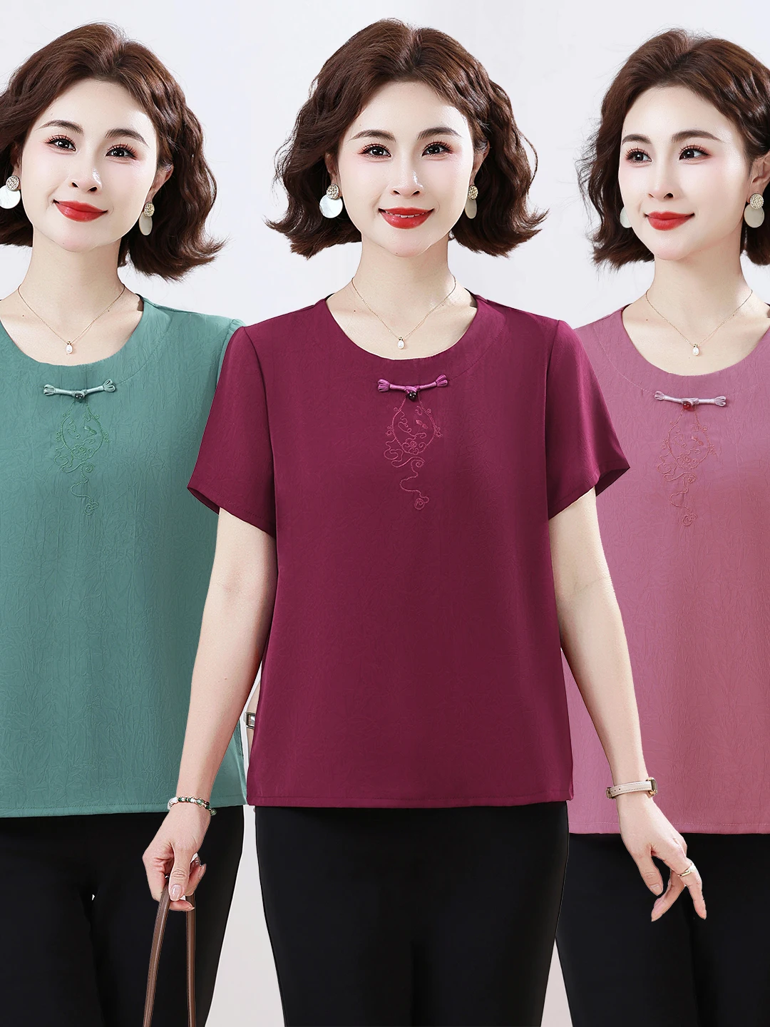 Women'S Fashion Of The 50S - Nowa letnia koszulka z krótkim rękawem