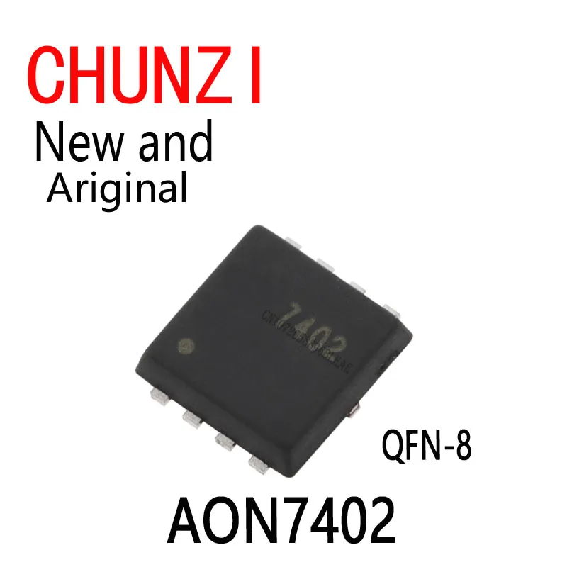 10 Stück Neu und Original 7402 QFN-8 AON7402