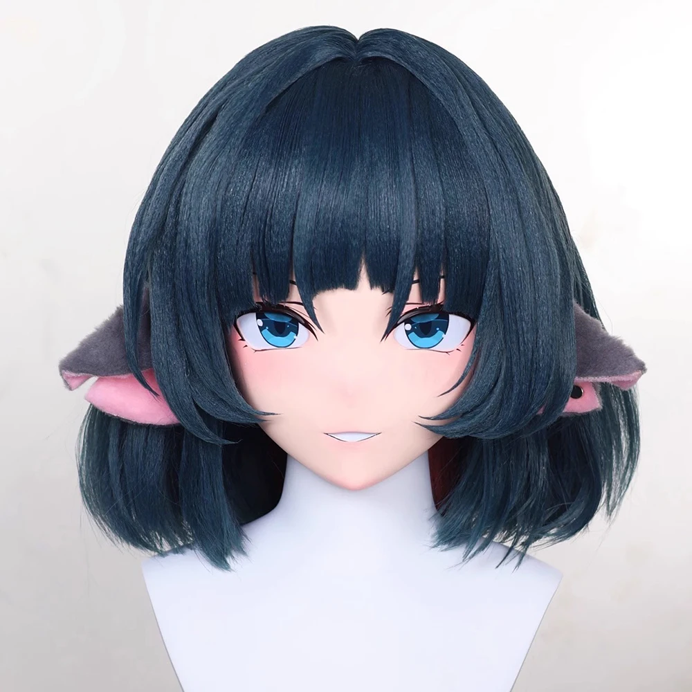 

(MEO0360) Customize Handmade Full Head Lockable Crossdress Male to Female Japanese Cartoon Anime Game Character Kigurumi Mask