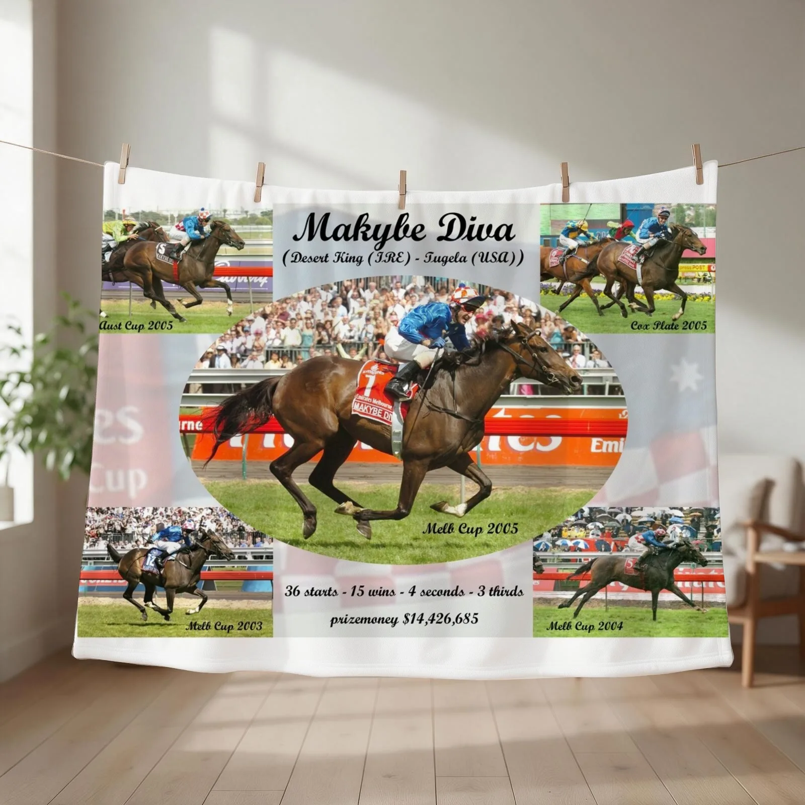 New Makybe Diva Career Tribute Throw Blanket couch cozy soft plush fuzzy picnic outdoor blanket
