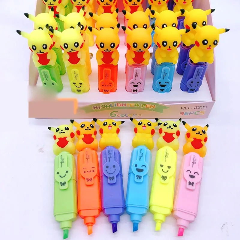 Imagem -03 - Kawaii Pokémon Gel Pen Pikachu Marcador Canetas Cores Brinde Promocional Escritório Escola Fonte de Escrita 36 Pcs por Lote