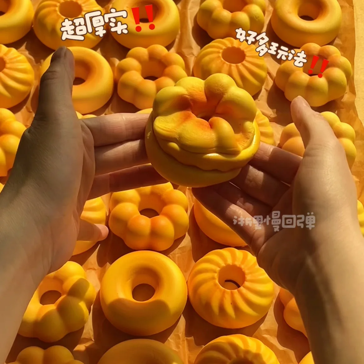 Bagnato Morbido Realistico Biscotto Ciambelle Pizzico Agitarsi Giocattolo Aumento Lento Agitarsi Agitarsi Giocattolo Anti-stress Divertente Spremere Squishy Giocattolo Regalo