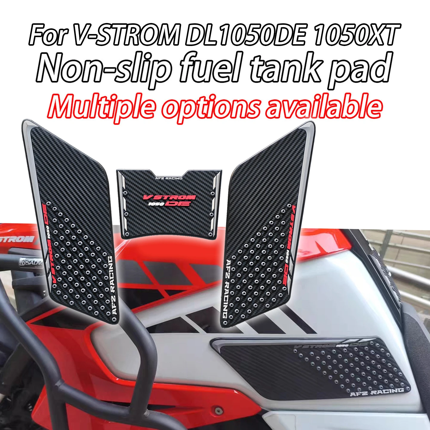 For SUZUKI V-STROM DL1050DE DL1050XT DL DE/XT Anti-slip Sticker Tank Pad Motorcycle Sticker Knee Grips Protector Decal Tank Grip