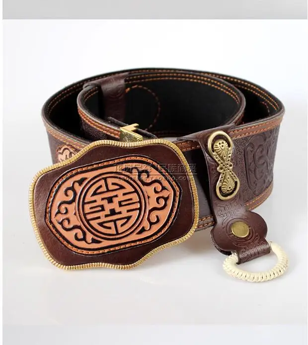 

Монгольский пояс, мужской пояс из воловьей кожи в ретро-стиле для монгольского халата