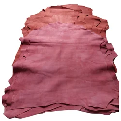 0.6/0.7mm Orange Frosted Skin. First Layer Leather. Real Leather Fabric. Handmade DIY Inside. Whole Sheepskin