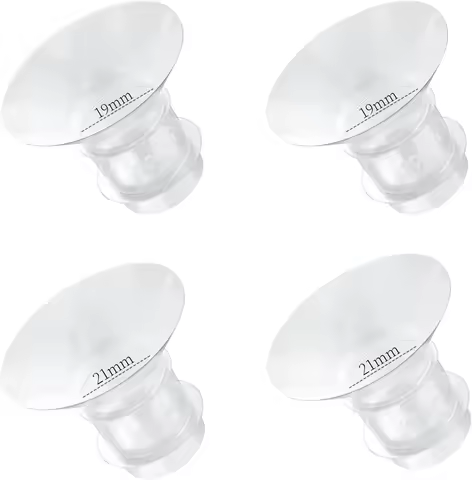 4PCS Breast Milk Pump Flange Inserts Breast Shield Converter Practical Breast Pump Replacement 13mm 15mm 17mm 19mm 21mm