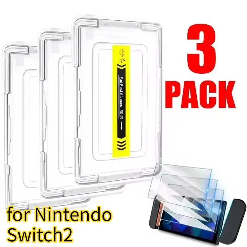 

Screen Protector Film Parts for Nintendo Switch2 Tempered Glass Anti-Scratch Protective Shield Film for Switch 2 Guard Tool Kit