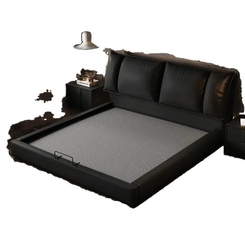 

Modern minimalist style home soft bag master bedroom queen bed sailing bed double