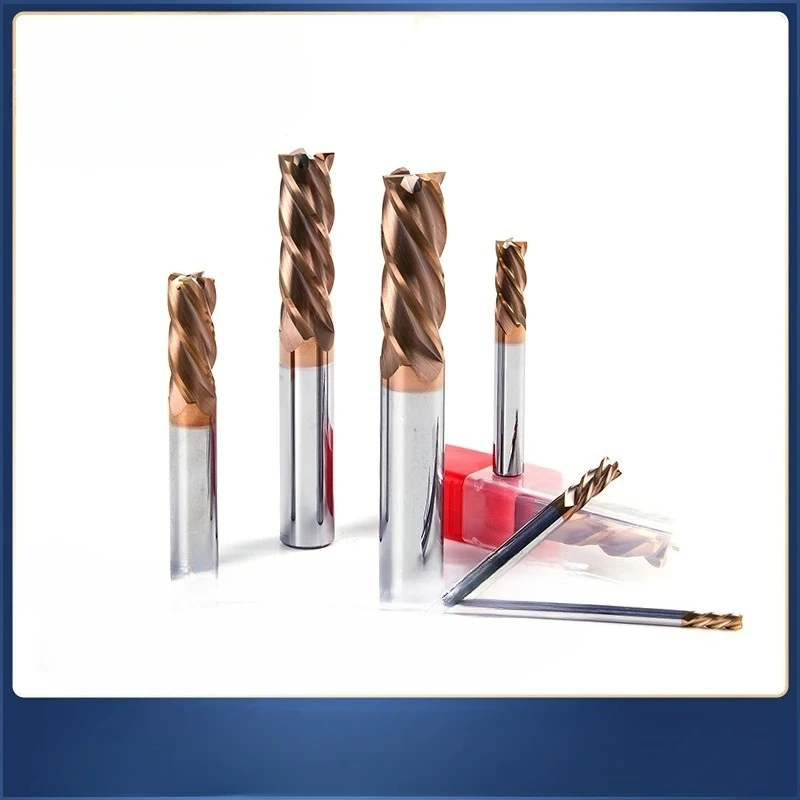 55HRC 2/4 Flute Solid Tungsten Carbide End Mill Cutters for CNC Square Face Milling Cutting GM Series