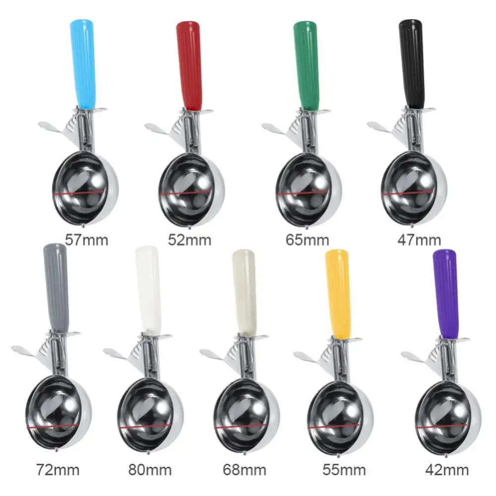 Ice Cream Scoops Stainless Steel Ice Cream Digger Fruit Mash Spoon Ice Cream Ball Maker Scoop Ice Cream Spoons Kitchen Tool