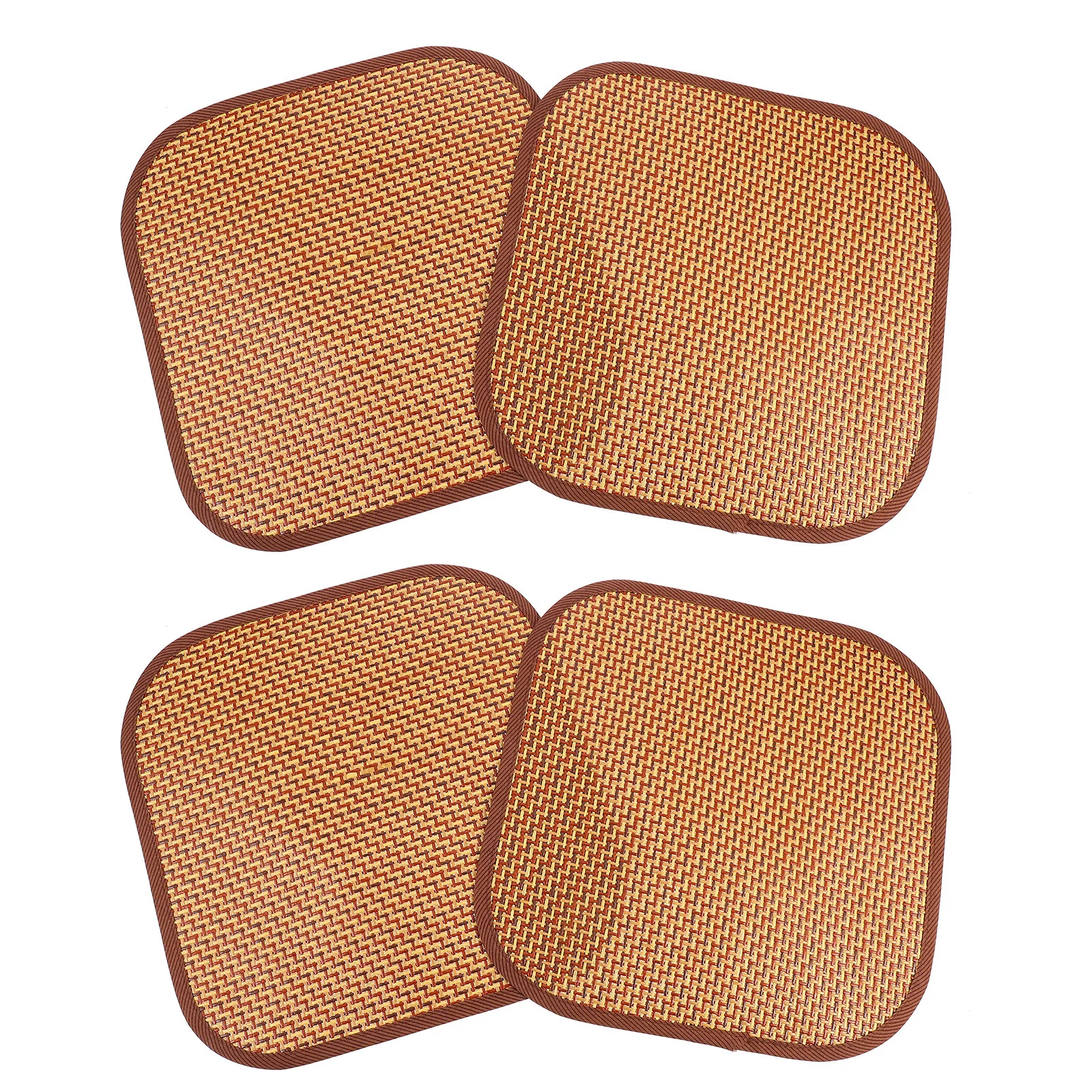 

4Pcs Bunny Grass Mat Cooling Natural Woven Soft Bedding Pad Cushion for Small Animals Rabbit Hamsters Grass Mat