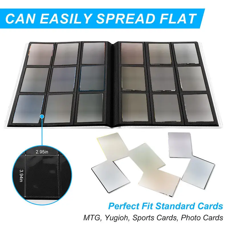 

160/360/480 Cards Capacity Pocket Holder Binders Albums For Game Card Book Sleeve Holder Large-capacity Card Binder Notebook