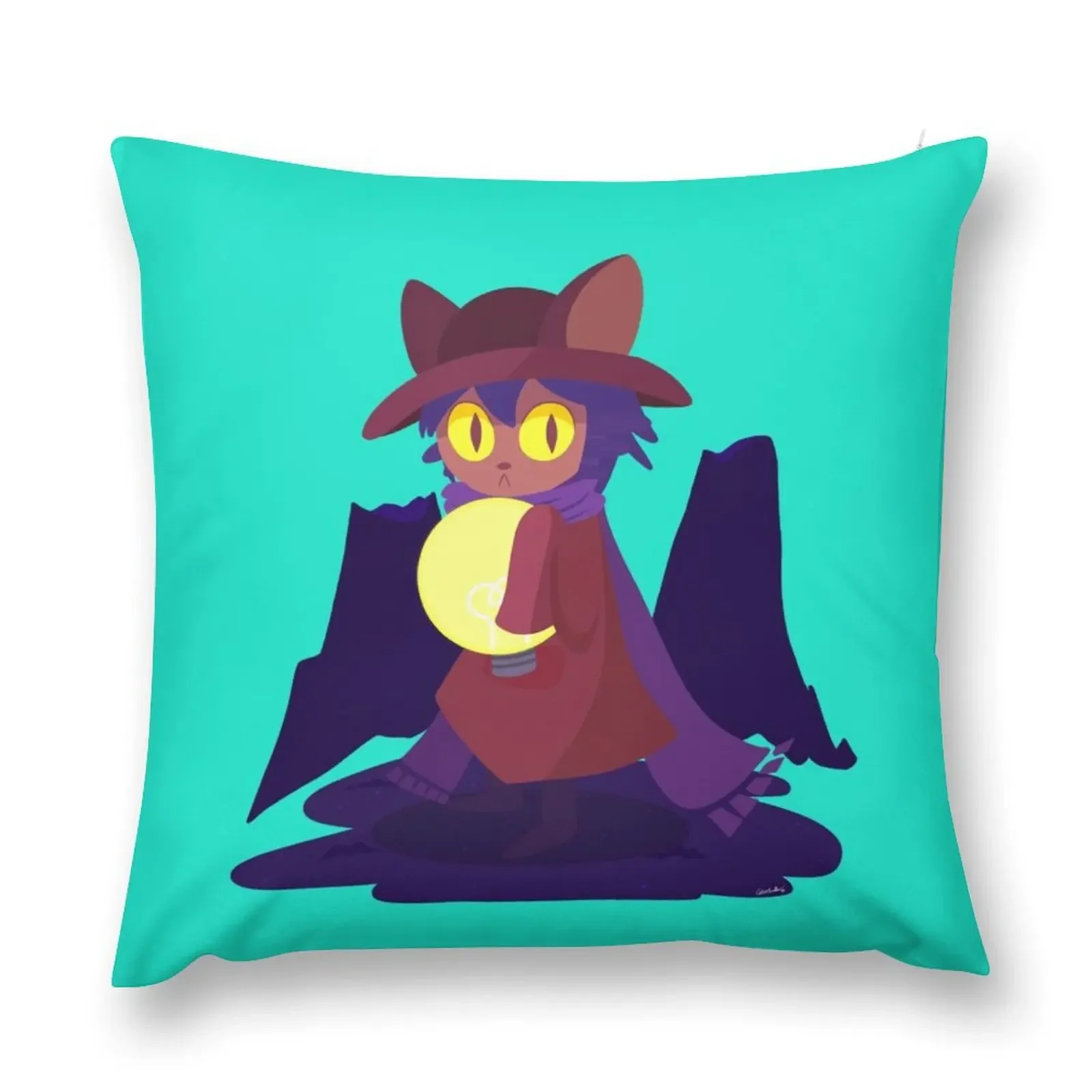 Oneshot Niko In Barrens Throw Pillow christmas pillowcases Anime Elastic Cover For Sofa Christmas Cushion For Home pillow