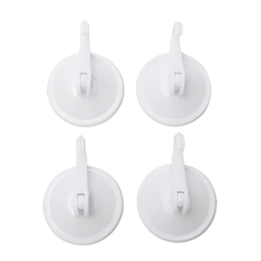 4Pcs Suction Cup Hooks Removable Vacuum Holder for Restroom Bathroom and Kitchen Towel Hanger Storage