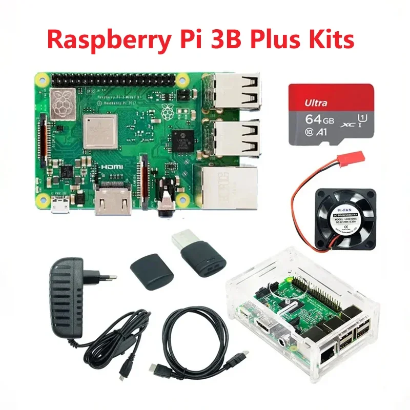 

Raspberry Pi 3 Model B board 3B plus ABS чехол источник питания mini PC PI 3B с WiFi и Bluetooth