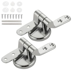 Stainless Steel Toilet Seat Hinge Universal Adjustable Replacement Flush Toilet Cover Mounting Connector Bathroom Accessories