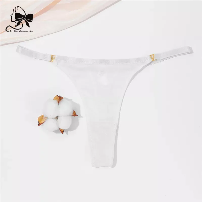 Elastic Waist Thongs Hipster Very Small Panties Sexy Woman Underwear Solid Color Micro Mini String Low Rise Ladies Panties Thong