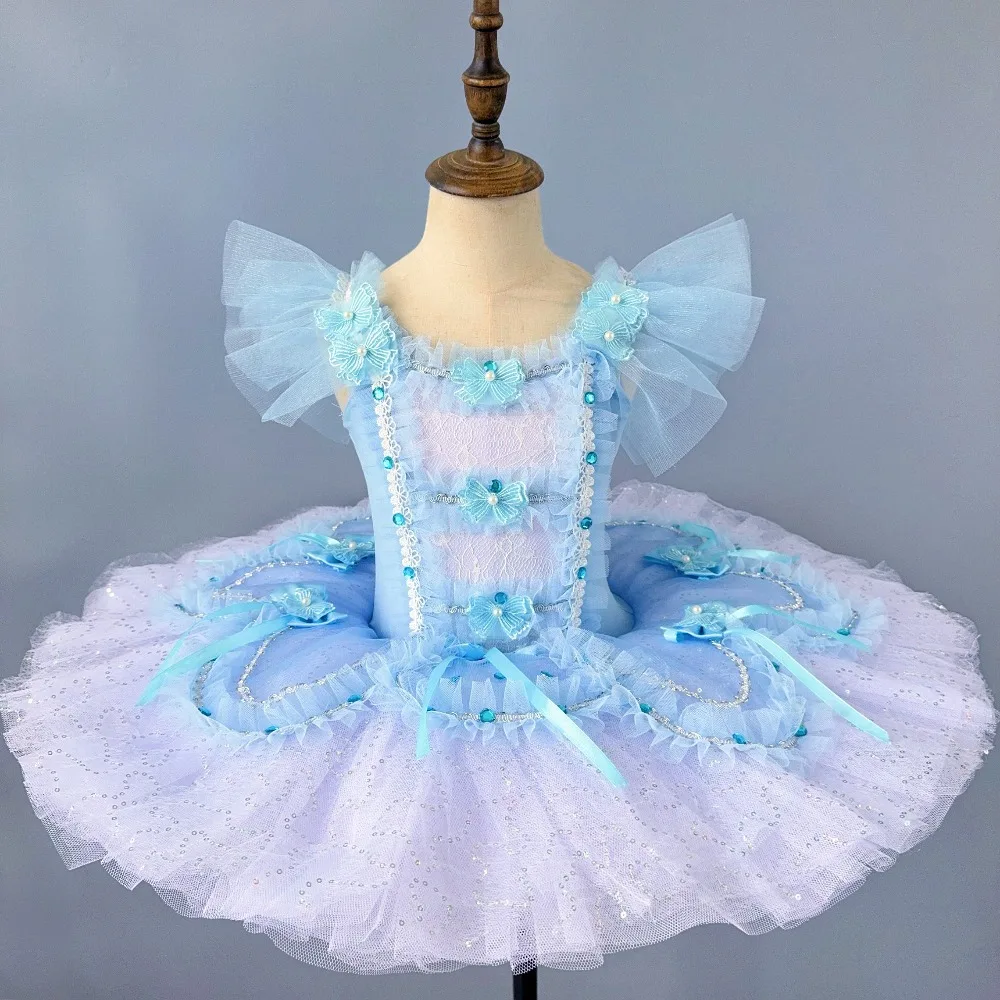 Trajes de espectáculo escénico, ropa de princesa elegante de hadas para niños, ropa para niños, leotardos con tutú de Ballet para niñas, vestido de baile