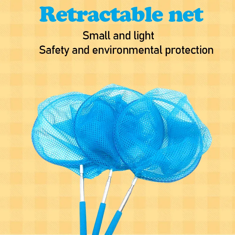 Outdoor sports children fishing net set catching dragonfly net catching insect net net net net pocket carbon telescopic rod toy