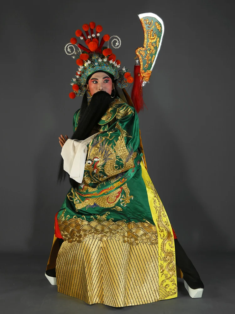 Opera big satin   python Peking   Henan   a Stage Performance Costume Drama Male