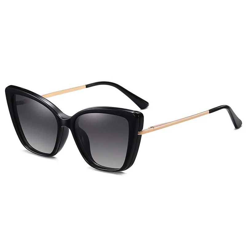 54556 TR90 Cat Eye Magnetische Polarisierte Anti-Blaulicht Brillengestell Männer Frauen Quadratische Große Rahmenbrille UV400