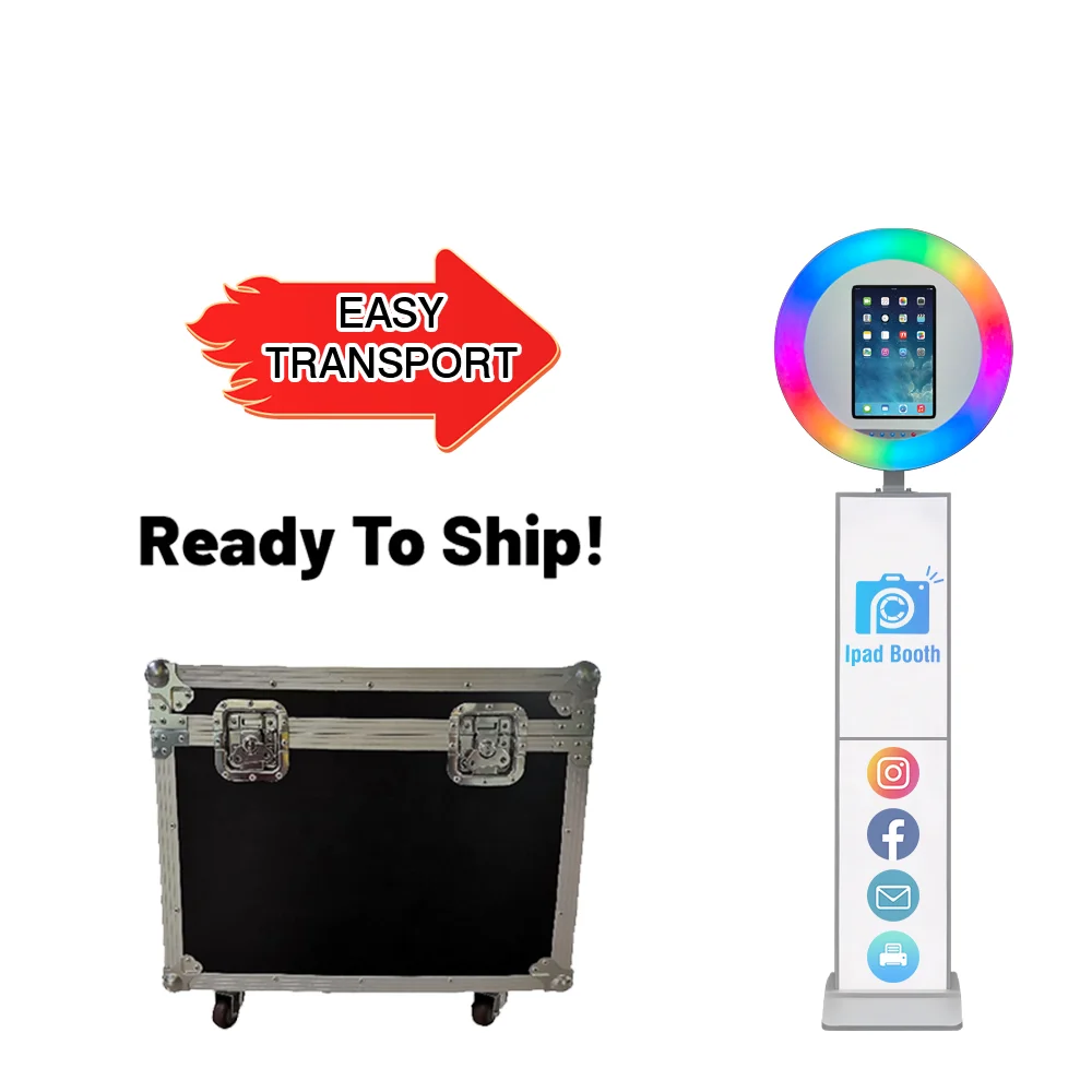 

Portable iPad Photo Booth Roamer Machine For iPad 10.2'' 10.5'' 10.9" 11'' 12.9'' 13'' with Flight Case
